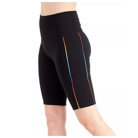 New ID IDEOLOGY Women's Pride 10" Bike Shorts - Picture 2 of 3